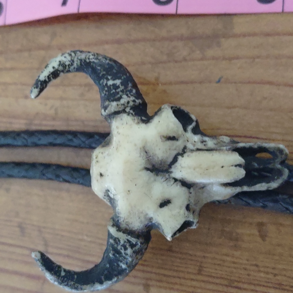 Vintage Bull Skull Cowboy Bolo